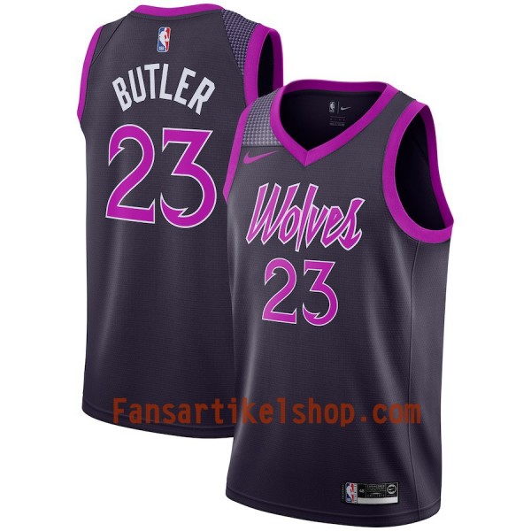 Minnesota Timberwolves Trikot Jimmy Butler 23 2018-19 Nike City Edition Lila Swingman - Herren Minnesota Timberwolves Trikot Jimmy Butler 23 2018-19 Nike City Edition Lila Swingman - Herren
